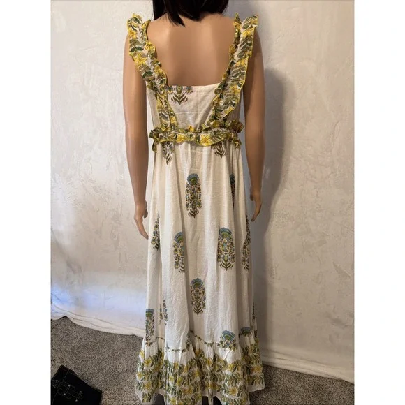 Anthropologie Love the Label Maxi Dress Size Medium floral Peasant Cottagecore - Picture 5 of 12